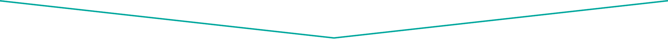 Aqua green thin arrow pointing down